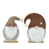Decoris Felt Gnome with MDF Base 25.5cm (2 Assorted)